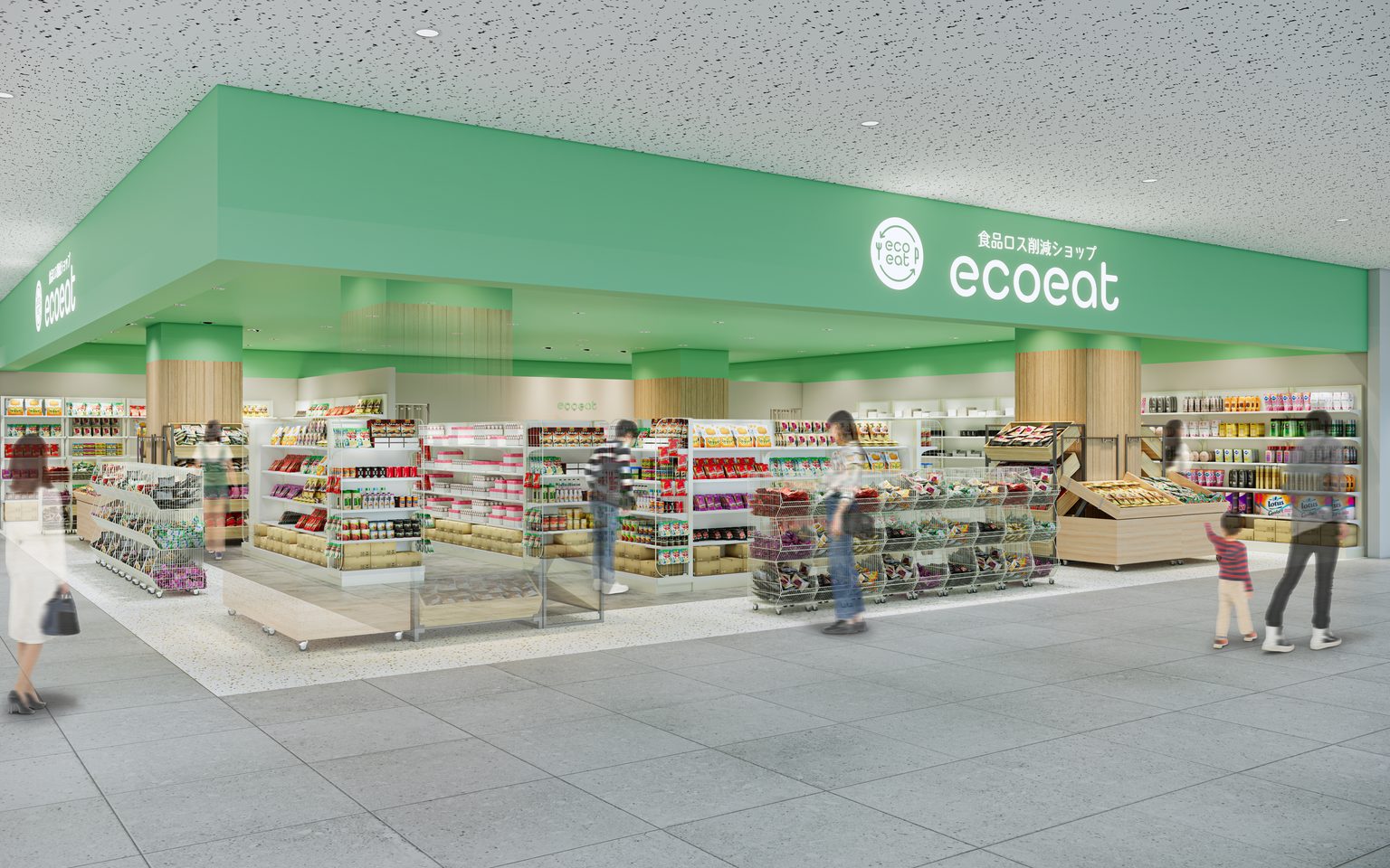 ベイサイドモールの食品ロス削減ショップのレギュラースタッフの職場イメージ