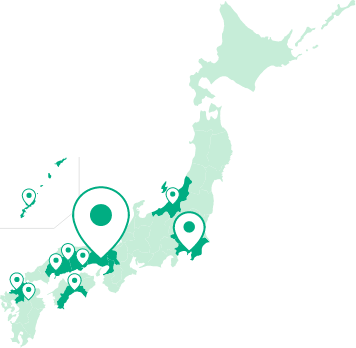 全国の販売拠点30店舗