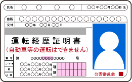 運転経歴証明書画像